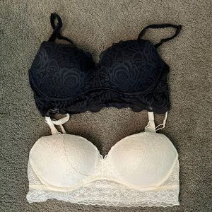 Victorias Secret PINK bralettes. Large. HARDLY WORN.